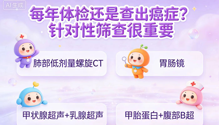 年年体检还患癌? 这5个防癌检查千万别落下了